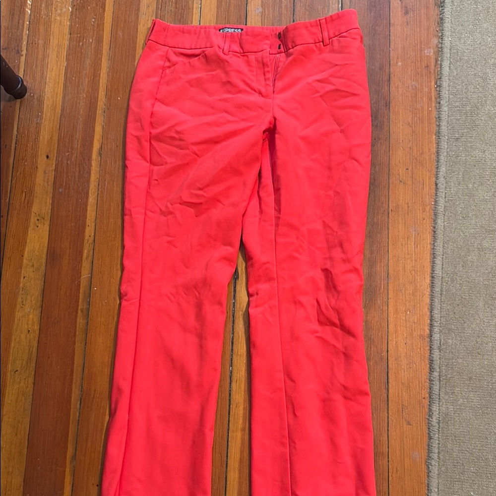 Express Red Boot Cut Pants